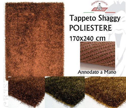 Tappeto shaggy poliestere - tappeto, a