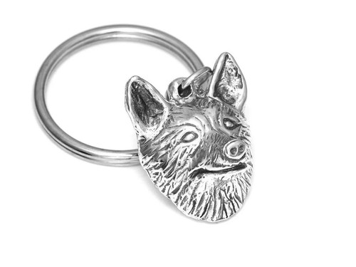 Dog face keychain - dog,