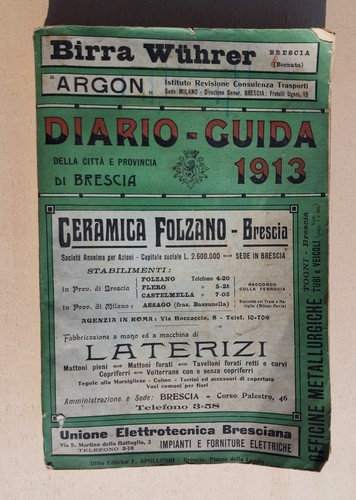 Brescia 1913 diario guida - 1913,