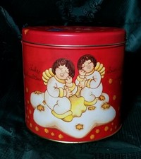 THUN ® BARATTOLO LATTA VUOTO WEIHNACTHEN BUON NATALE ... AL VOLO CON ANGELI