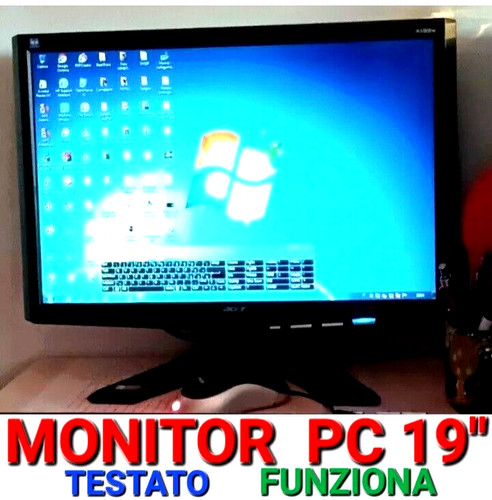 Monitor acer x193wa - pc,