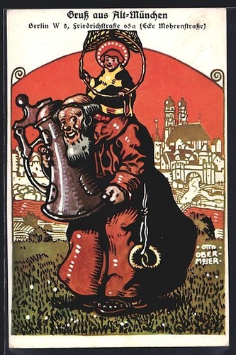 Cartolina artista otto - cartolina,