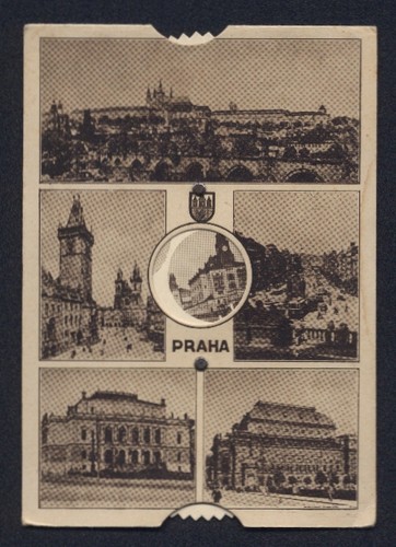 Cartolina meccanica praga - cartolina,