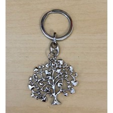 Portachiavi metallo ALBERO DELLA VITA bomboniera matrimonio comunione 05GM