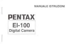★PENTAX EI-100 LIBRETTO ISTRUZIONI ORIGINALE IN ITALIANO 15x10,5 cm★