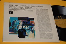 JOHN CAGE LP THE CONTEMPORARY CONTRABASS ORIG USA '70 SPERIMENTAL MUSIC NM !