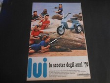 ritaglio clipping-LAMBRETTA INNOCENTI LUI LO SCUTER DEGLI ANNI 70-cm.25,5x37