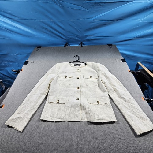 Blazer zara ecru - ecru, una