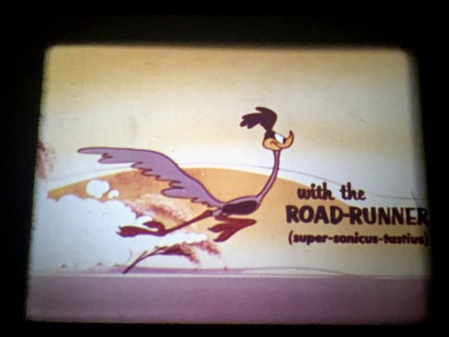 16mm film road runner - film,
