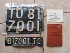 TARGA E LIBRETTO OPEL KADETT