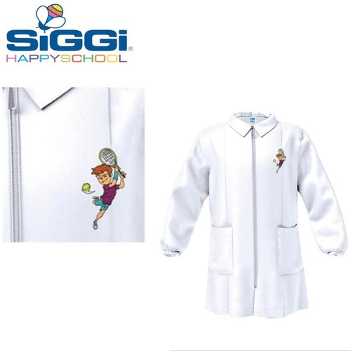 Grembiule scuola bianco con
