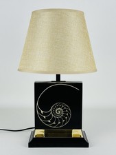 Thalassa Vintage Lampada Da Tavolo Scultura Spirale Nautilus Lucite Design 1970