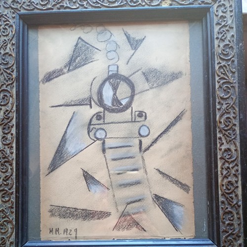 Disegno futurista locomotiva - disegno,