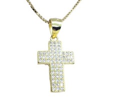Croce in Argento 925 dorato