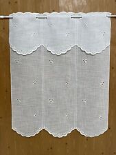 Tendina a vetro bianca per finestre,varie combinazioni di lunghezze e larghezze