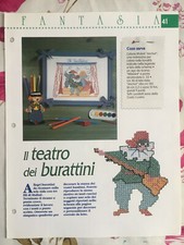 Schema punto croce Ricamo Il teatro dei burattini