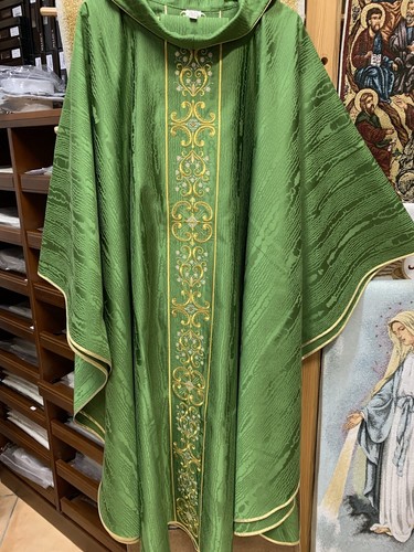 Casula verde lana seta - lana,