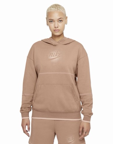 Felpa nike con cappuccio noce - felpa,