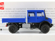 Busch 51082 Mercedes-Benz Unimog U 5023 DoKa pianale (2013) in blu 1:87/H0