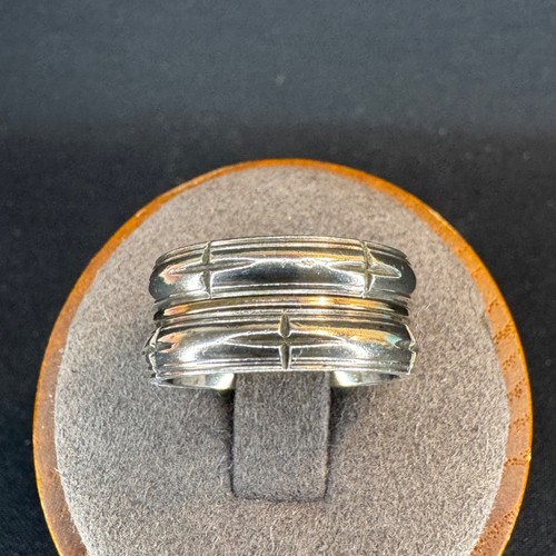 Anello fascia argento - a,