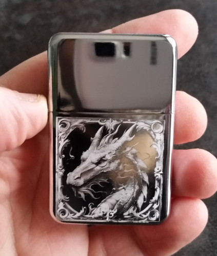 Dragon engraved lighter with - dragon,