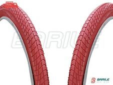 N°2 Copertone / Pneumatico 20 x 1.75 ( 47 - 406 ) Bici Graziella - MTB BMX ROSSO