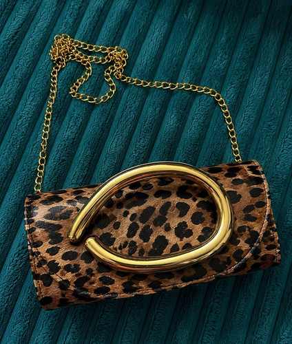 Pochette donna marrone nero - pochette,