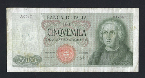 Repubblica italiana 5000 lire - repubblica,