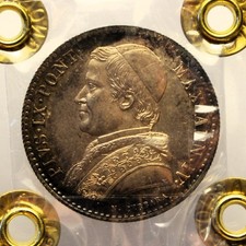 PIO IX - 20 Baiocchi -Ag- 1850
