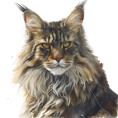 Adesivi maine coon - 2, gatto