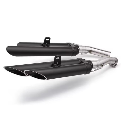 Tubo scarico nero fori - nero,