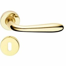 MARIVA M82 COPPIA MANIGLIA  PORTE INTERNE ORO LUCIDO / CROMO SATINATO