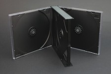 3 pezzi CUSTODIA 3 CD DOPPIA JEWEL CASE GROSSA da 24 mm x cofanetti CD musicali