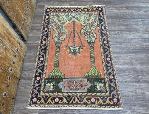 Tappeto 3x5 terracotta - , vintage