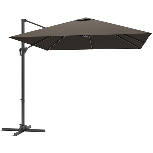 Outsunny ombrellone quadrato - ombrellone,