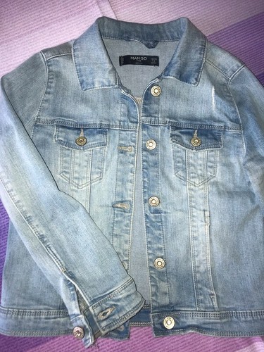 Giubbino jeans bimba