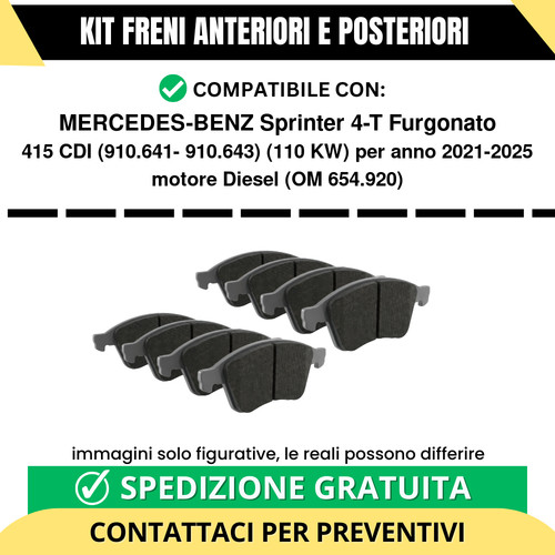 Pastiglie freno ant - ant, +