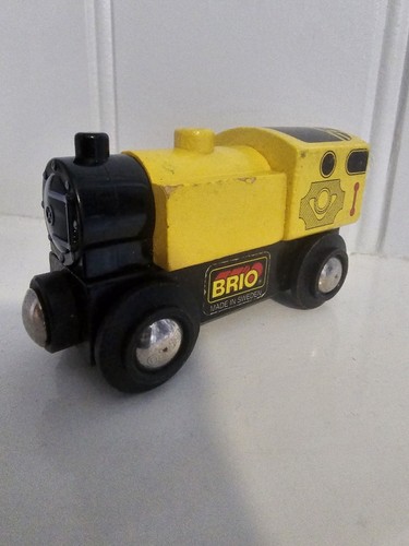 Rara locomotiva gialla brio - gialla,