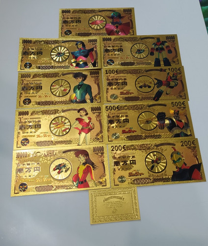 Goldrake banconote dorate da - goldrake-,