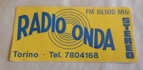 Adesivo vintage radio onda - adesivo,