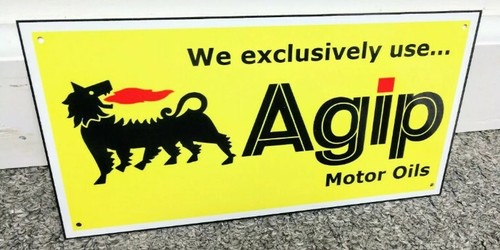 Insegna agip benzina olio - benzina,