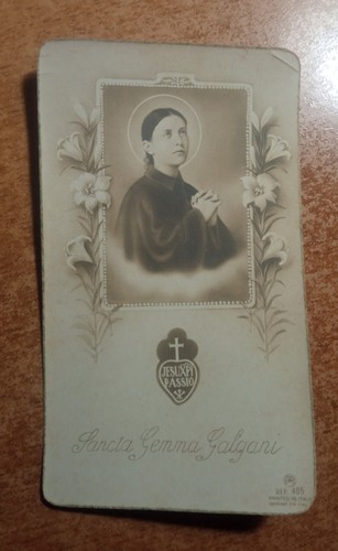 Santino holy card gemma - card, s.