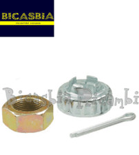 1690 KIT DADO + COPPIGLIA RUOTA POSTERIORE VESPA 125 150 200 PX - PX ARCOBALENO