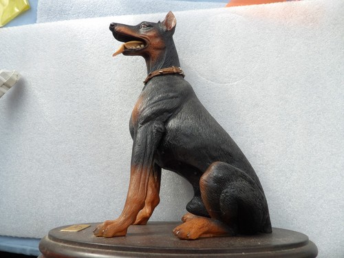Statua vintage doberman - vintage,