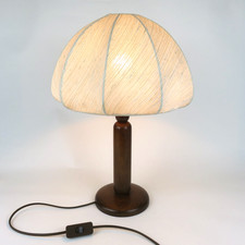 Lampada da tavolo in legno e