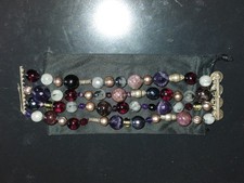 braccialetto argento Ametista Quarzo