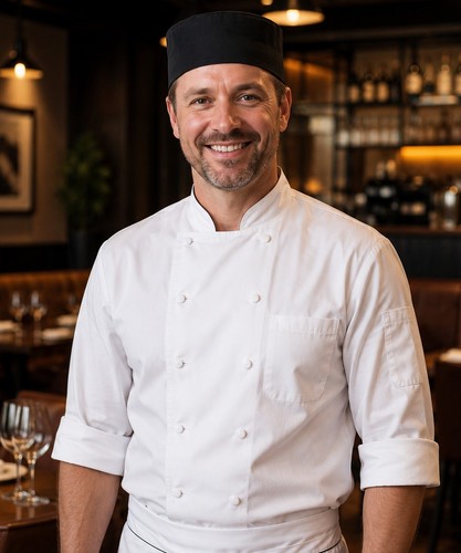 Cappello chef nero - nero, regolabile