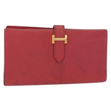 Hermes portafoglio bean - portafoglio, pelle