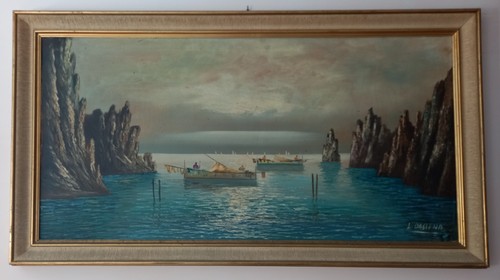 Quadro epoca dipinto - a, mano