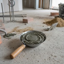 Secchio per cemento, cucchiaio